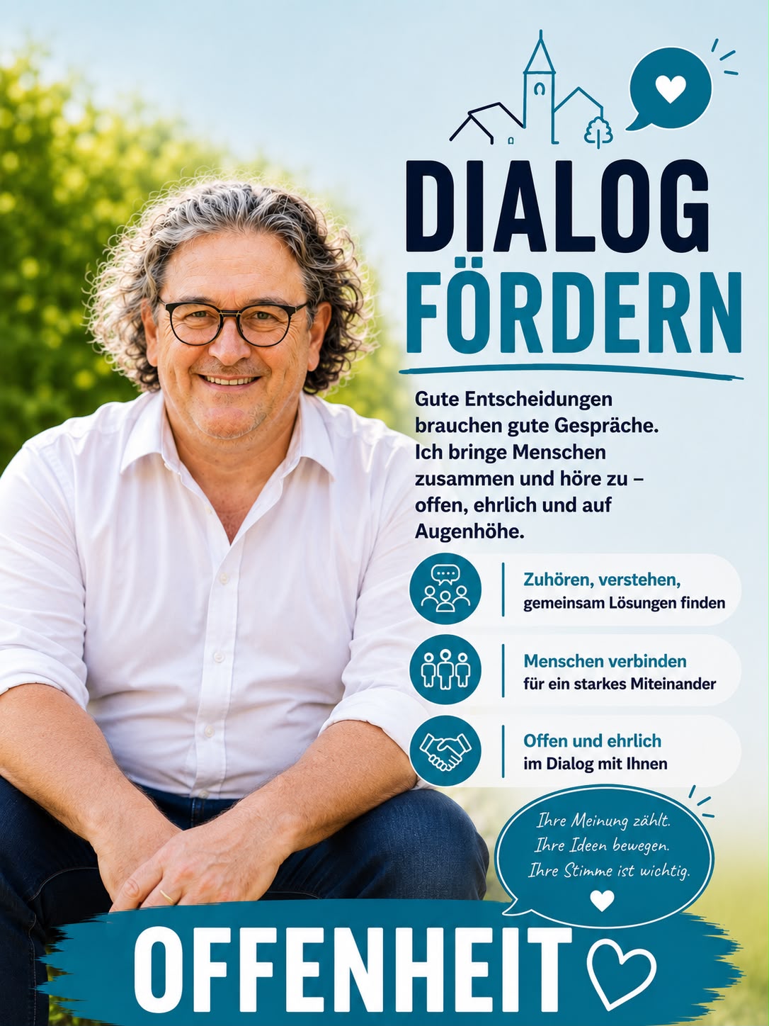 Flyer: Dialog fördern