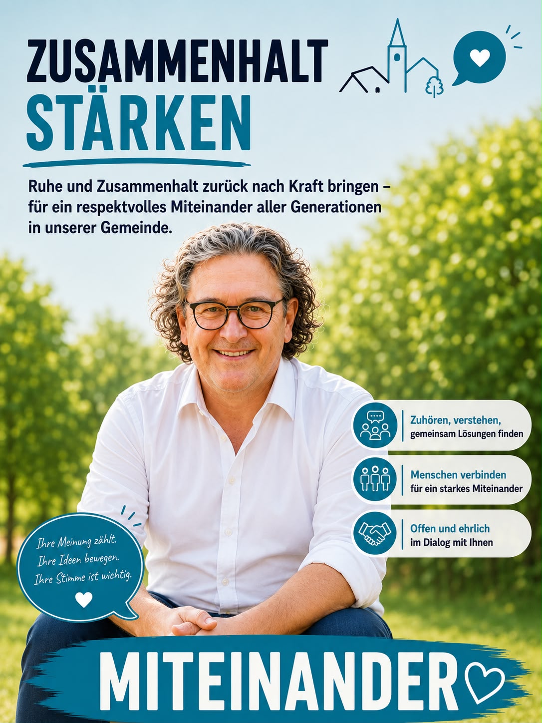 Flyer: Zusammenhalt stärken